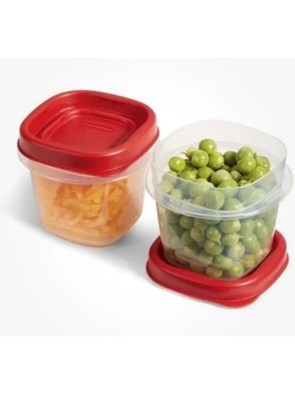 2 Pack RUBBERMAID Easy Find Lids Food Storage Containers 0.5 Cup (4 oz) 118 ml